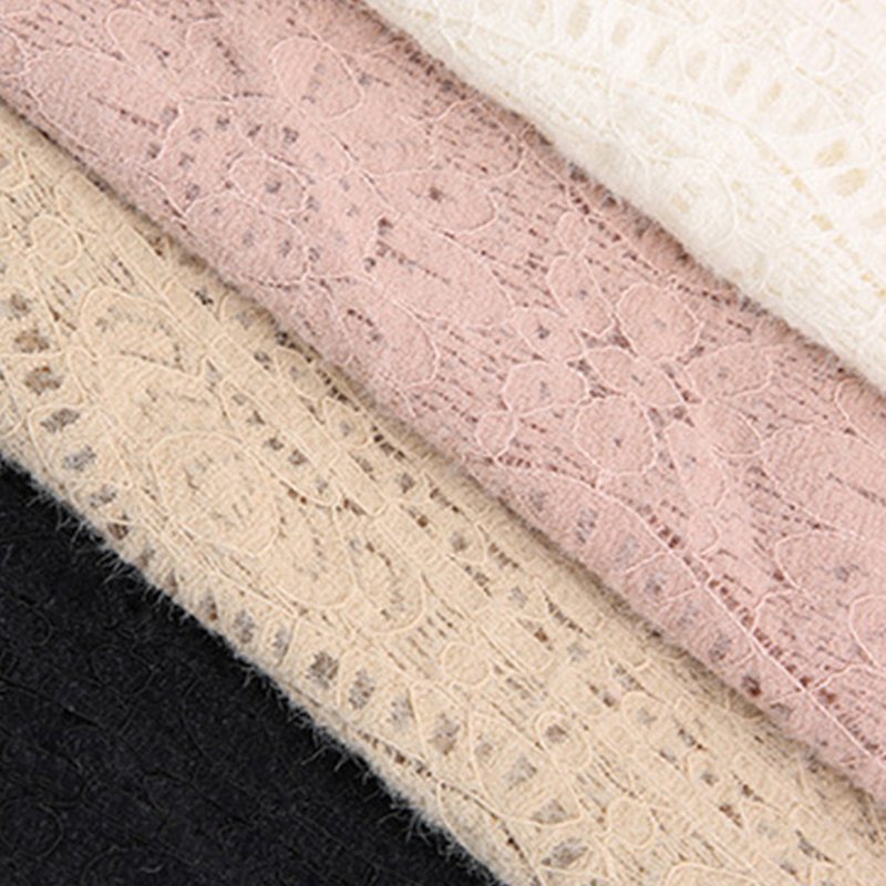 Lace Fabric Dress Feather Polyester Brushed for Women's Wear Wholesale 18